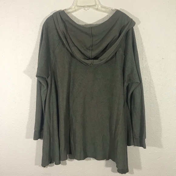 Project Social T Urban Outfitters V-Neck Loose Hem Hoodie size S - Picture 5 of 7
